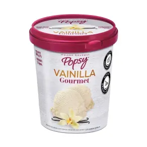 HELADO GOURMET POPSY VAINILLA *600 GR