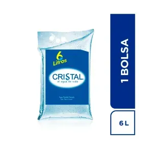 AGUA CRISTAL BOLSA * 6 LT