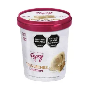 HELADO GOURMET POPSY TRES LECHES *600 GR
