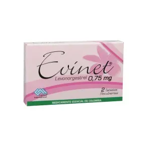 EVINET 0.75 MG * 2 TAB