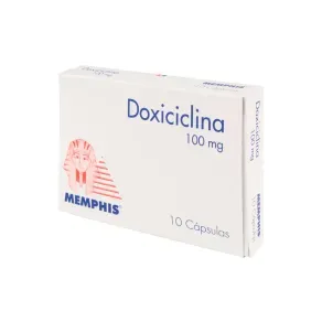 DOXICICLINA 100 MG CJA * 10 TB