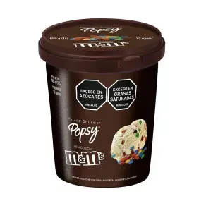 HELADO GOURMET POPSY M&M *600 GR