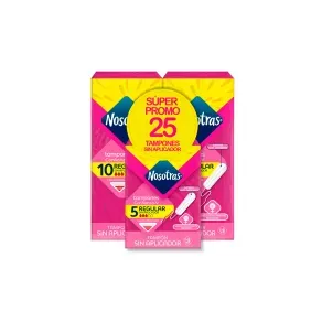 NOSOTRAS TAMPON DIGITAL REGULAR X20 UNDS + 5 TAMPONES MINI