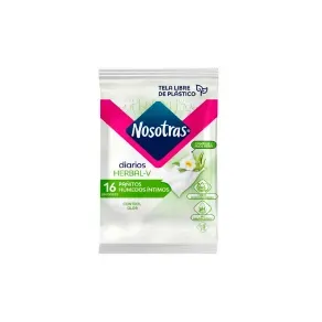 NOSOTRAS PAñITOS INTIMOS HERBAL *16 UND NOSOTRAS PA√ëITOS INTIMOS HERBAL *16 UND