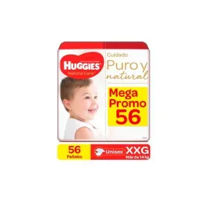 HUGGIES NATURAL CARE XXG/5 * 56 PAñ HUGGIES NATURAL CARE XXG/5 * 56 PA√ë