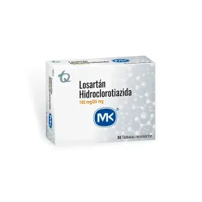 LOSARTAN + HIDROCLOROTIAZIDA 100/25 MG * 30 TAB