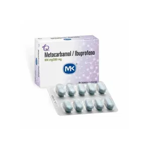METOCARBAMOL 500MG/IBUPROFENO 200 MG * 30 TAB