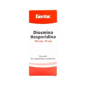 DIOSMINA 450 MG + HESPERIDINA 50 MG * 30 COMP