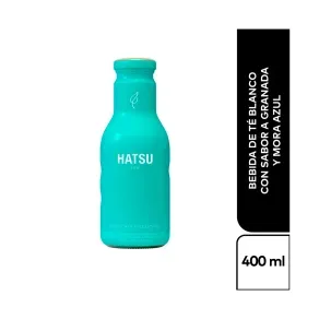 TEA HATSU S/AZUCAR TE BLANCO GRANADA Y MORAZUL * 400 ML