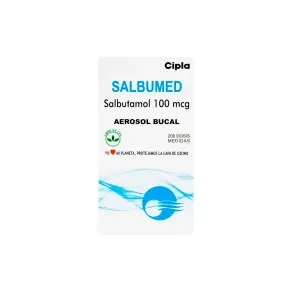 SALBUMED AERO BUCAL 100 MCG