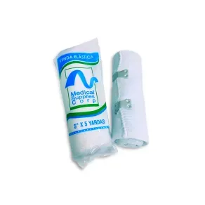 VENDA ELASTICA BLANCA 5 * 5 YDS