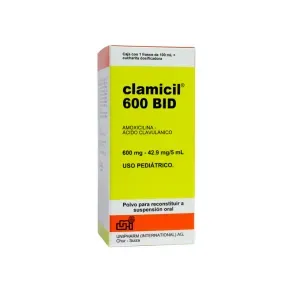 CLAMICIL BID 600MG SUSP *100 ML