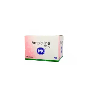 AMPICILINA 500 MG * 100 CAP