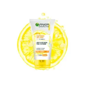 GEL LIMPIADOR GARNIER EXPRESS ACLARA  VITAMINA C * 150 ML