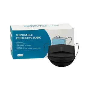 TAPABOCAS NEGRO EMPAQUE INDIVIDUAL * 50 UND