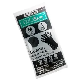 GUANTE NITRILO NEGRO TALLA M * 12 PARES