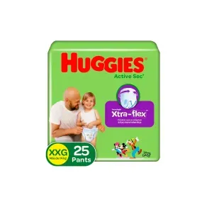 HUGGIES ACTIVE SEC PANTS ET 5-XXG * 25 UND