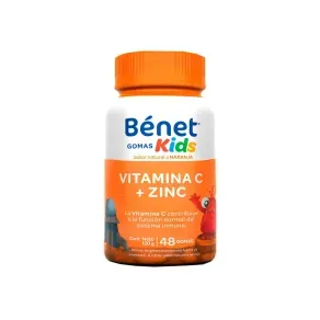 BENET-KIDS-GOMAS-ZINC---VITAMINA-C---48-GOMAS